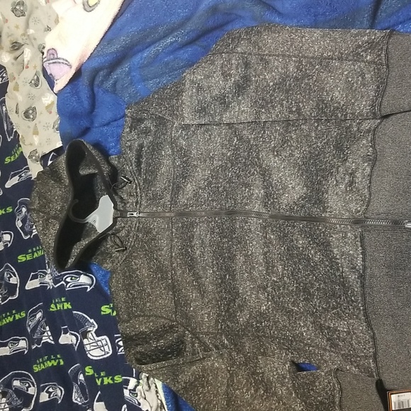 Stone Mountain Men's Zip up Hoodie Black - Picture 8 of 8